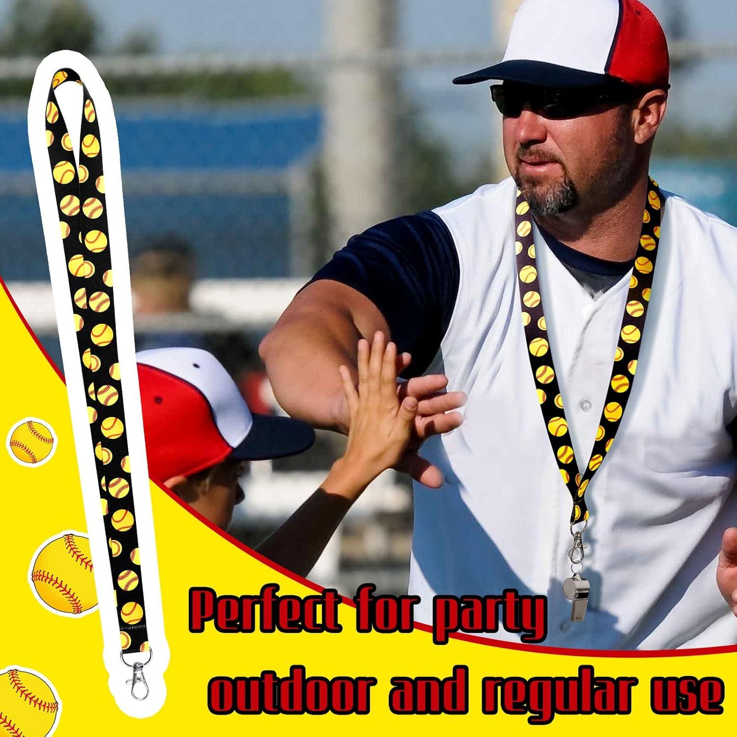 Lanyards de Llavero Highergo 20 Pcs Patrón de Béisbol 45 cm