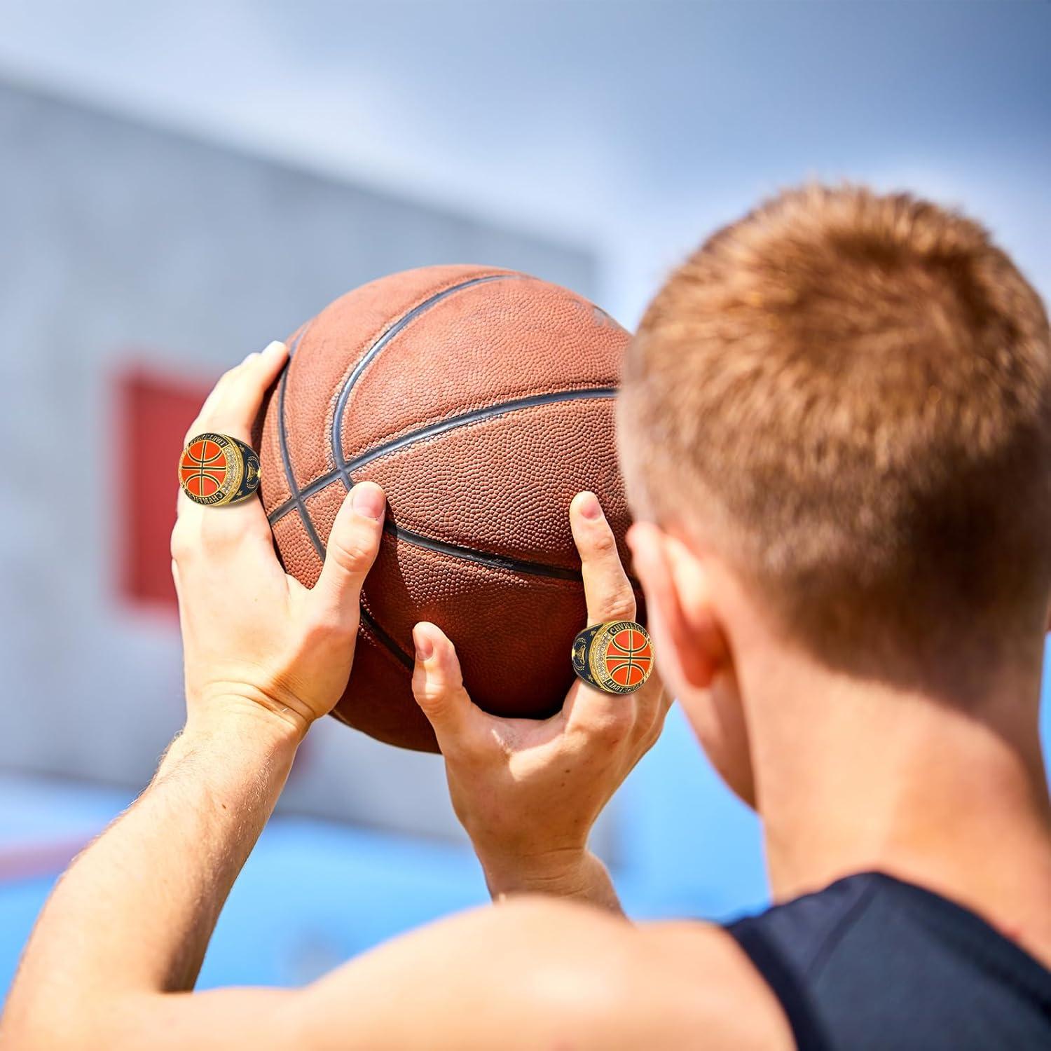 20 Anillos de Campeonato Baloncesto Highergo con Soporte y Cadena