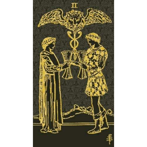 Tarot - Gold and Black Edition: 78 full colour cards with gold foil impressions & instructions