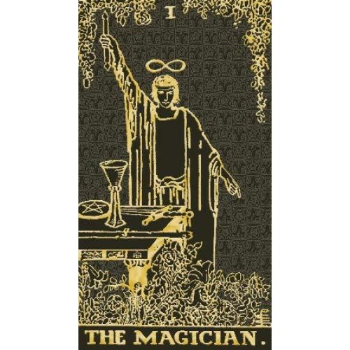 Tarot - Gold and Black Edition: 78 full colour cards with gold foil impressions & instructions