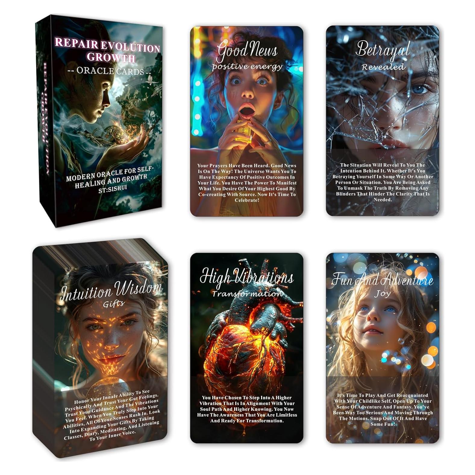 Baraja de Cartas Oráculo Sanadoras Sishui - 44 Cartas Premium