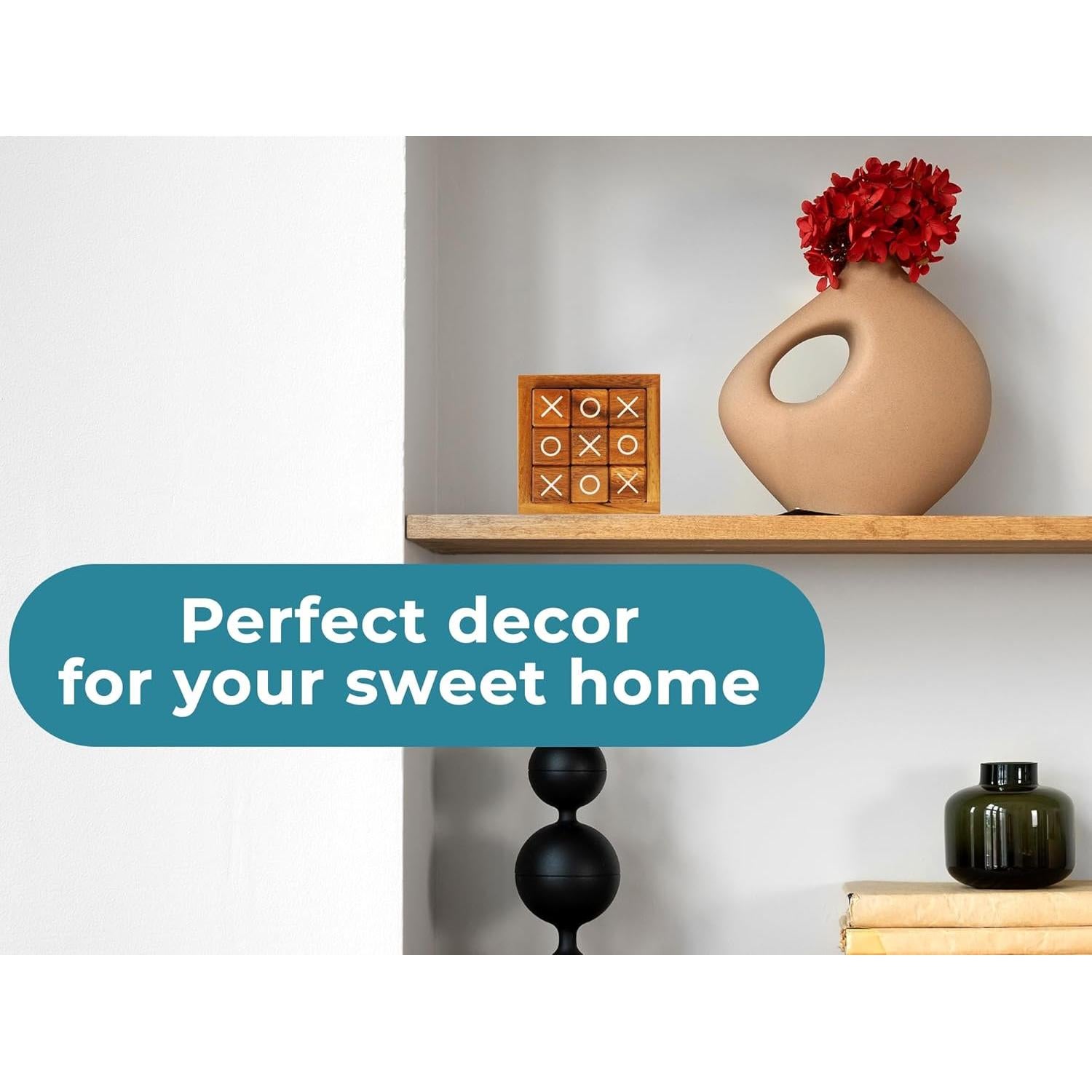 Juego de Tres en Raya BSIRI de Madera 10.16 cm para Niños y Adultos