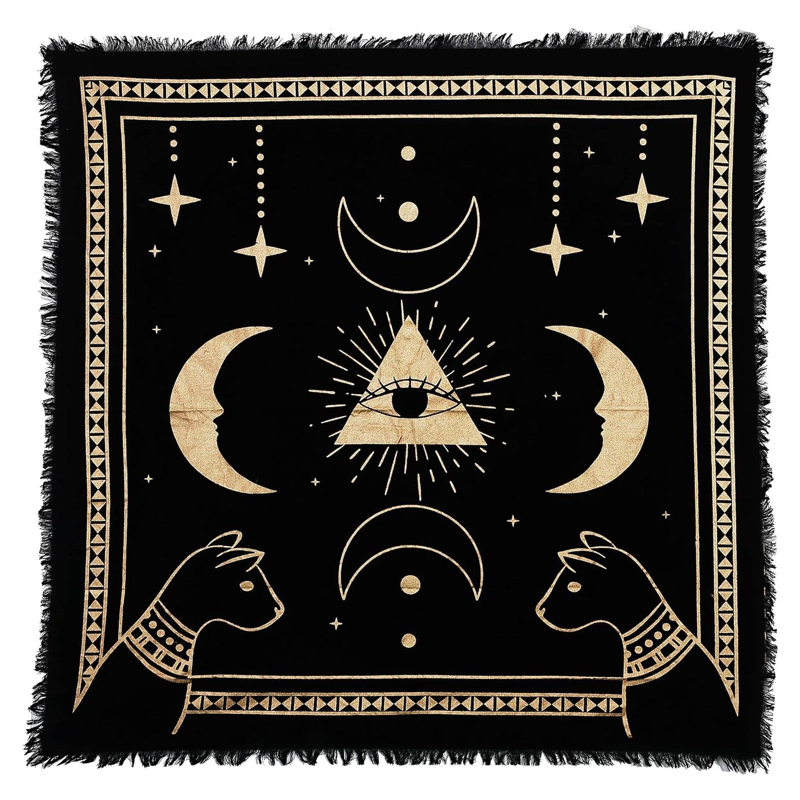 Tapiz de Altar Ojo Prisma Dorado 45.72x45.72cm Consignadores Indios