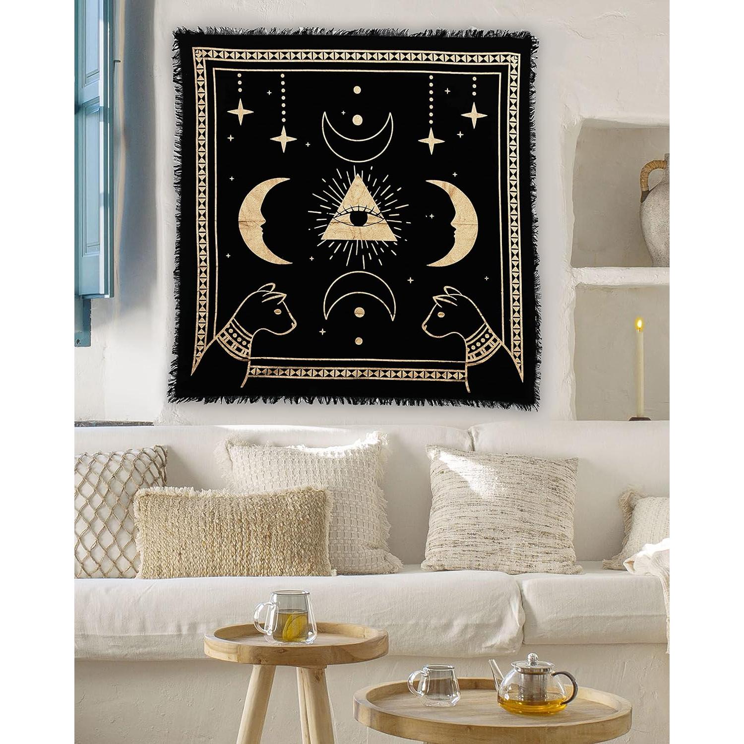 Tapiz de Altar Ojo Prisma Dorado 45.72x45.72cm Consignadores Indios