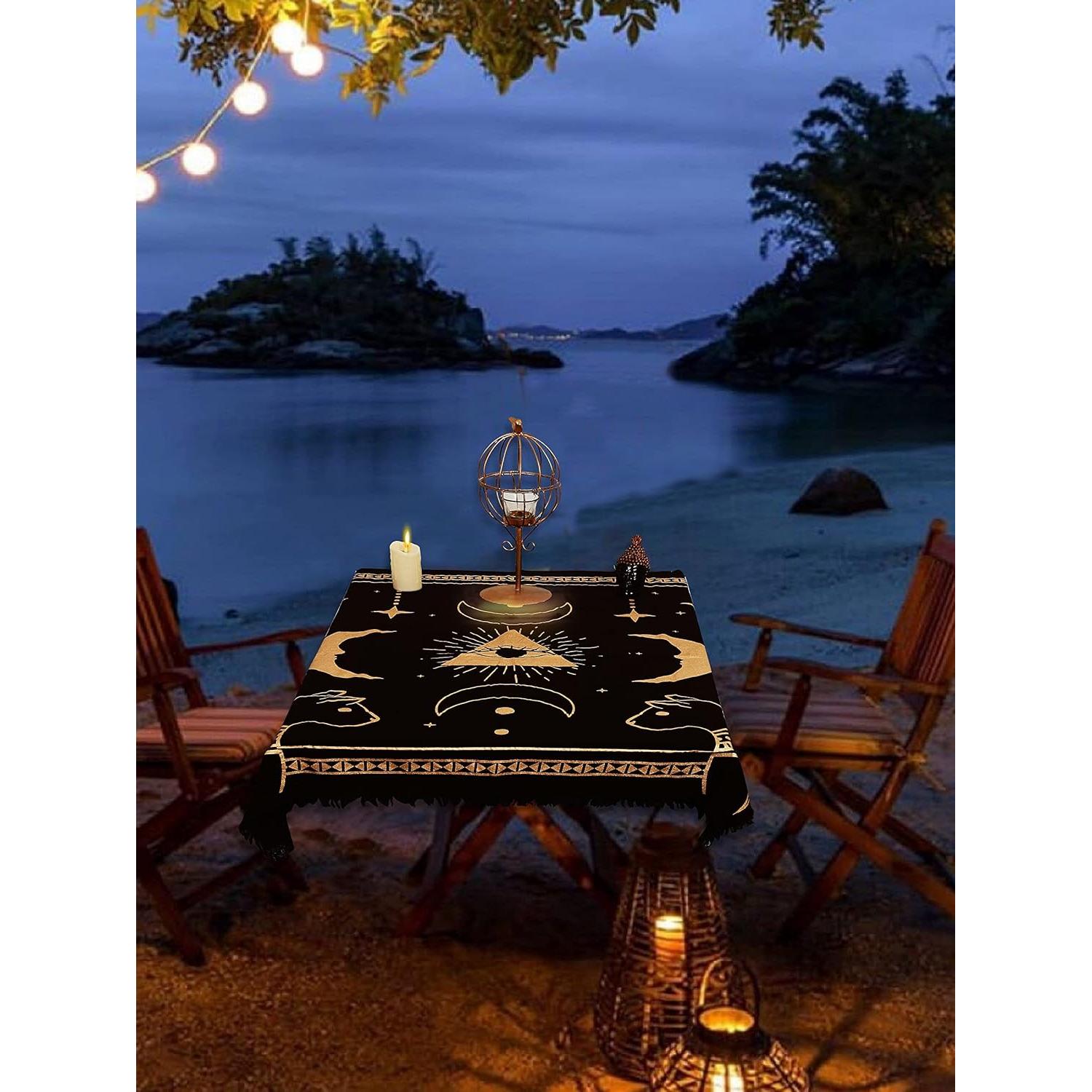 Tapiz de Altar Ojo Prisma Dorado 45.72x45.72cm Consignadores Indios