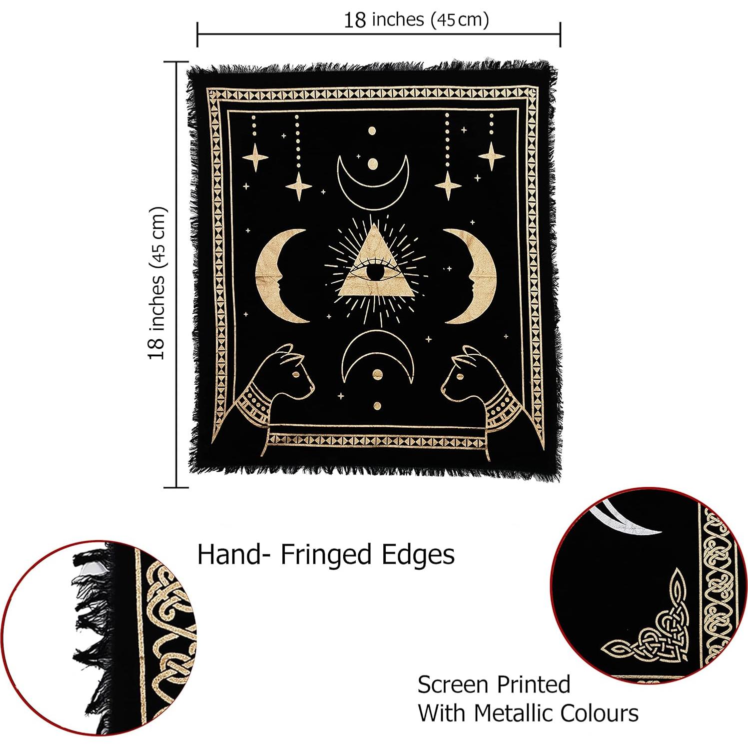 Tapiz de Altar Ojo Prisma Dorado 45.72x45.72cm Consignadores Indios