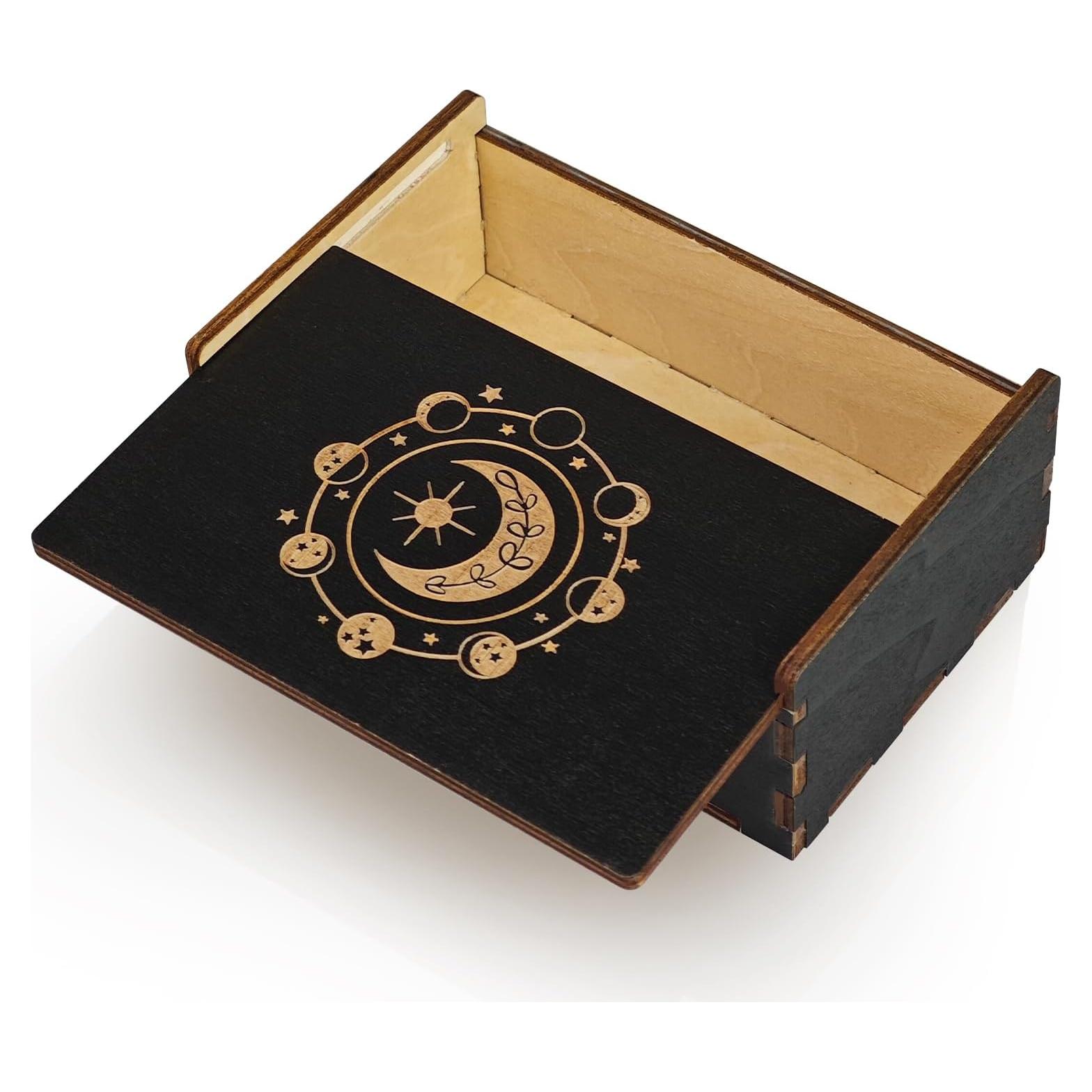 Caja de Madera para Cartas de Tarot Tirmanaz 13.31x8.30cm