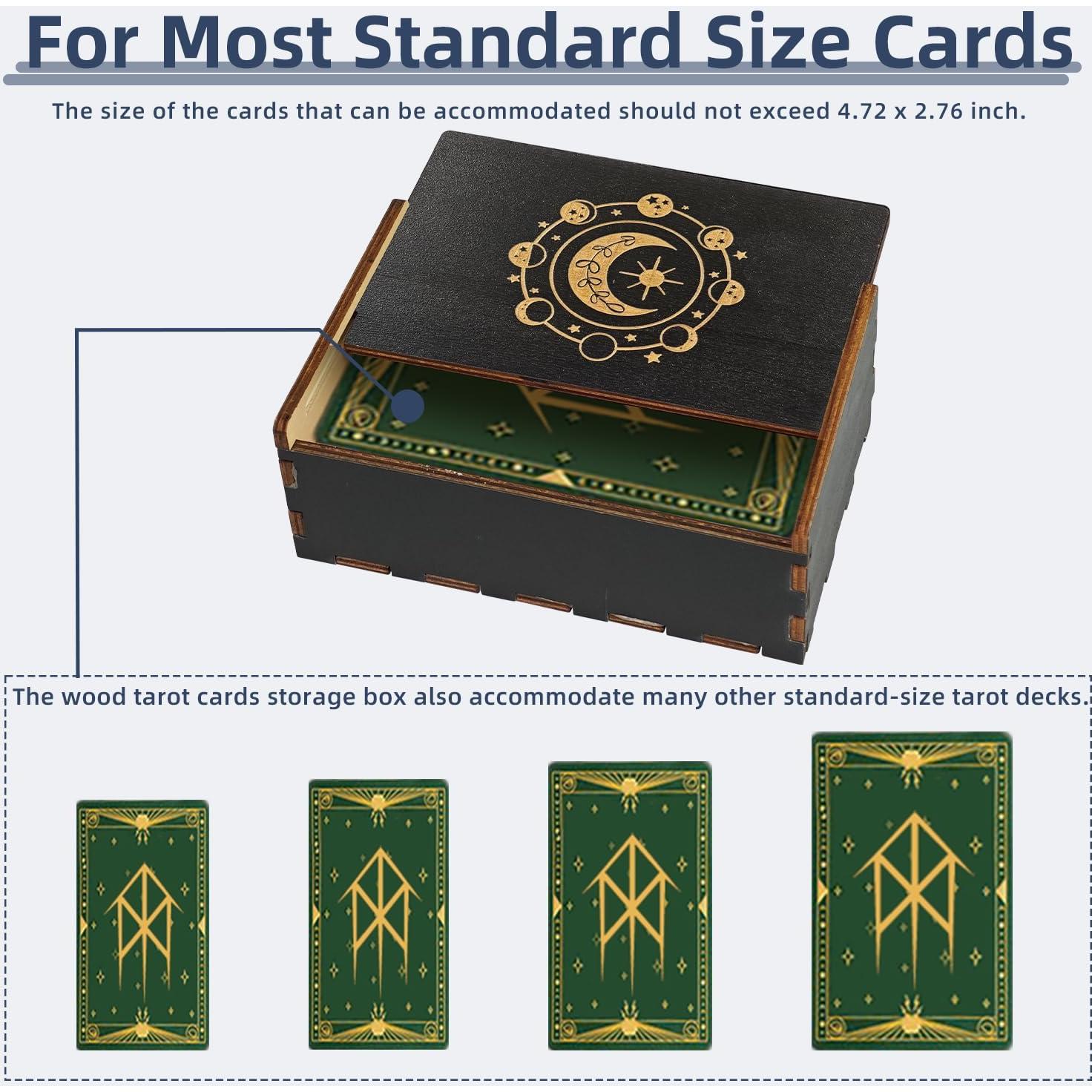 Caja de Madera para Cartas de Tarot Tirmanaz 13.31x8.30cm