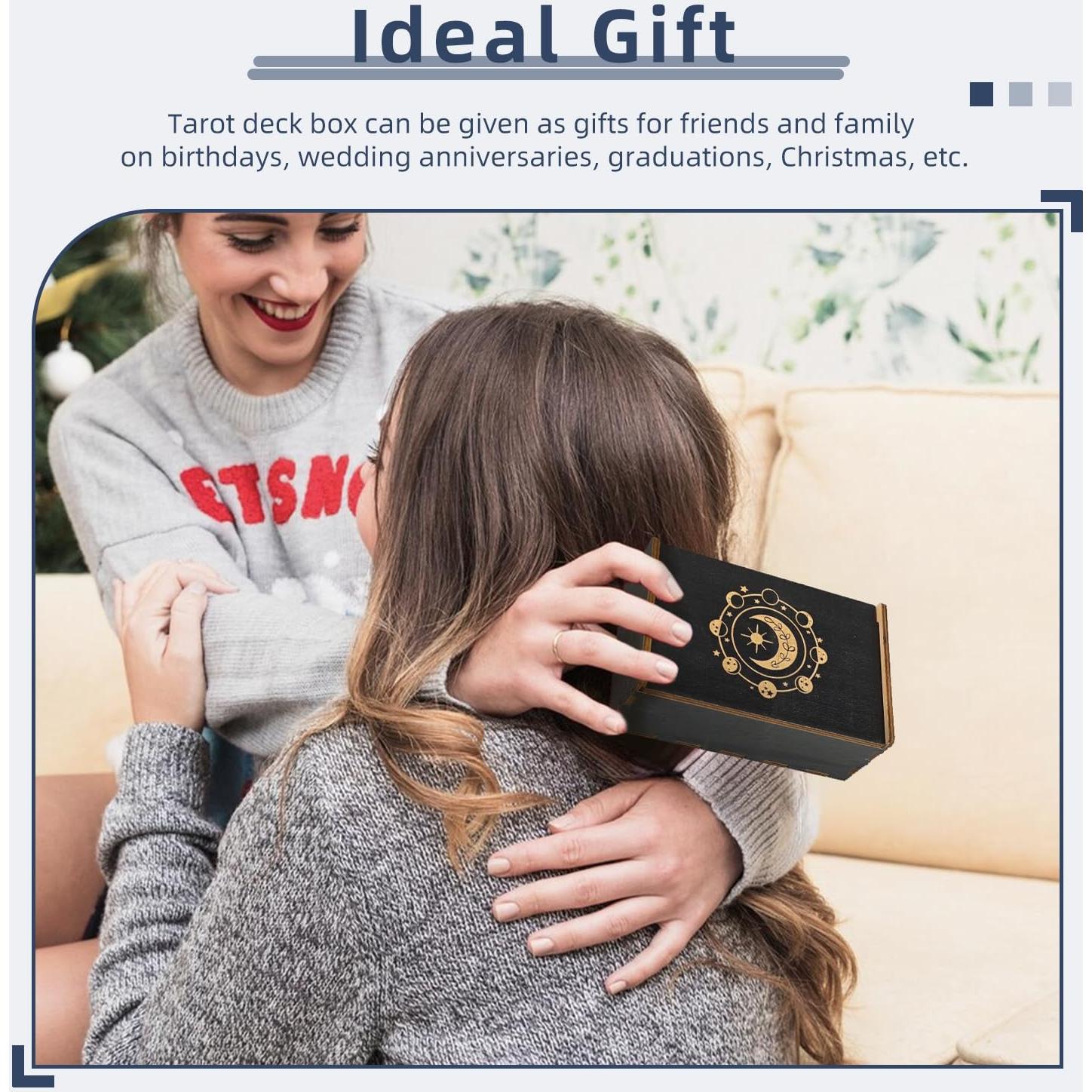 Caja de Madera para Cartas de Tarot Tirmanaz 13.31x8.30cm