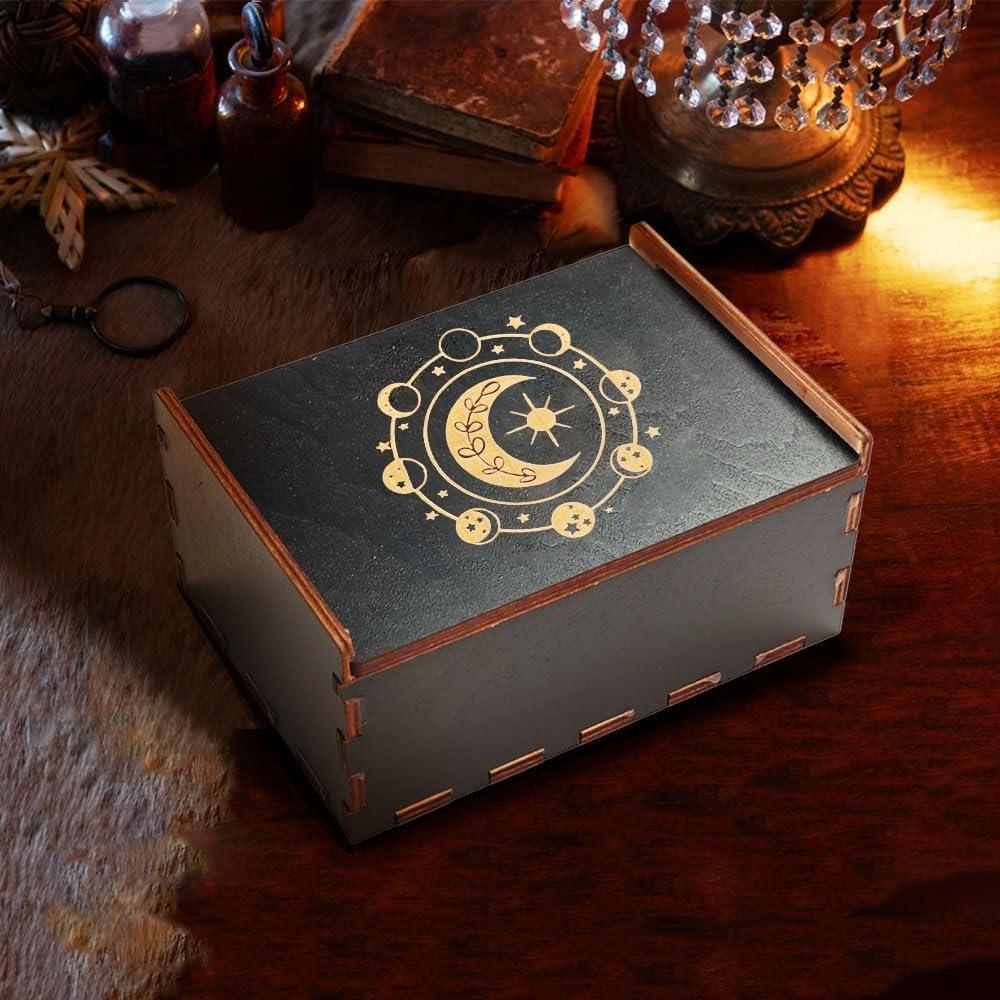 Caja de Madera para Cartas de Tarot Tirmanaz 13.31x8.30cm