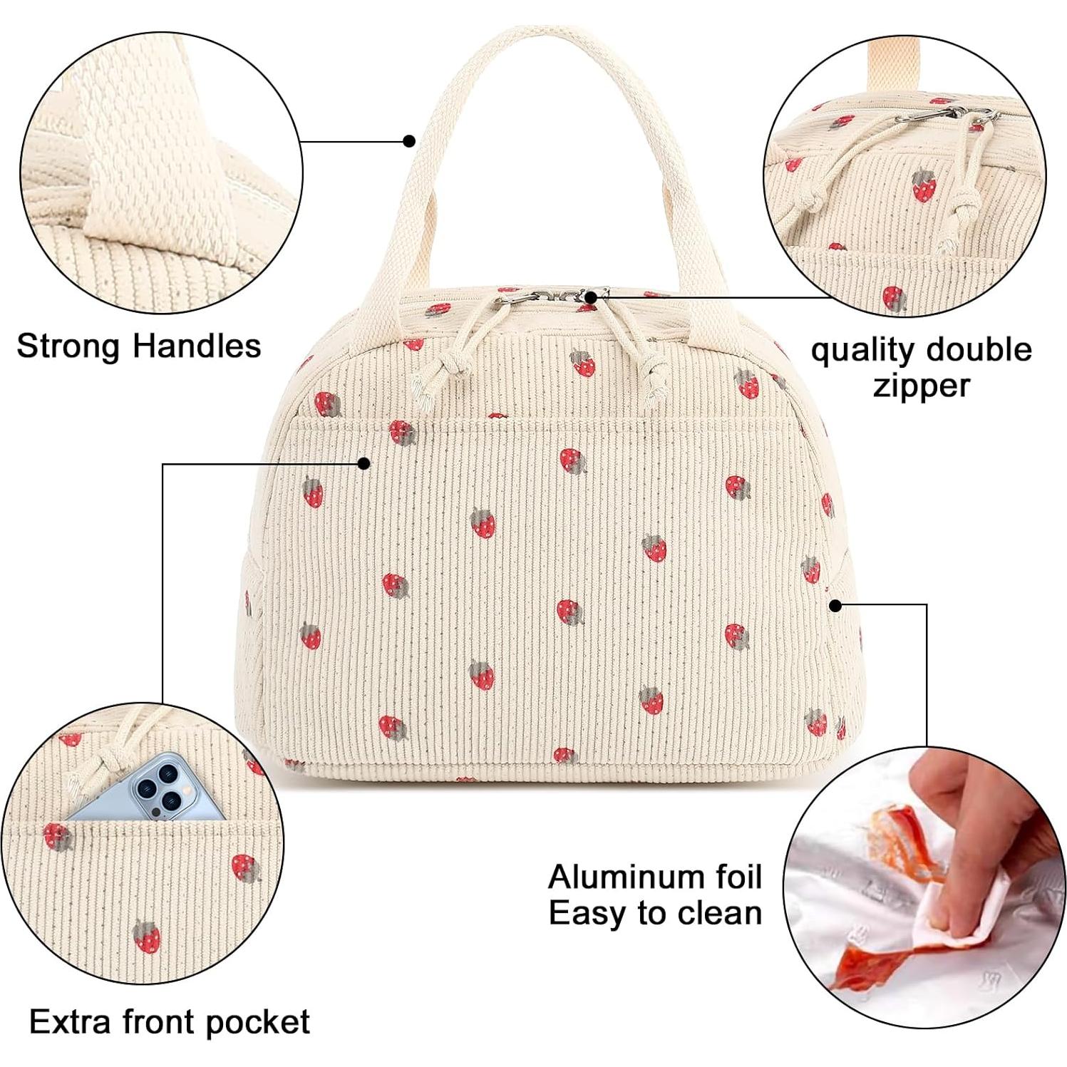 Bolsa de Almuerzo Bluboon Corduroy 3L Impermeable Moderna