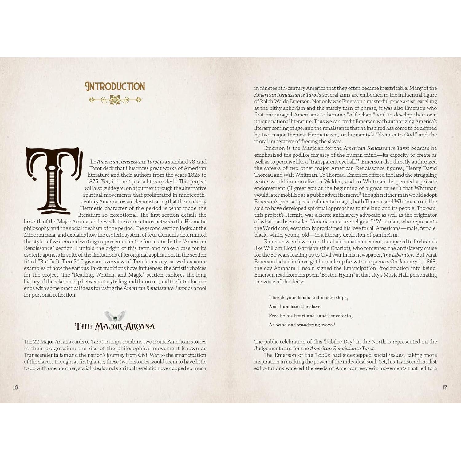 The American Renaissance Tarot: (Tarot Kit Box Set with 78 Cards and Guide Book)