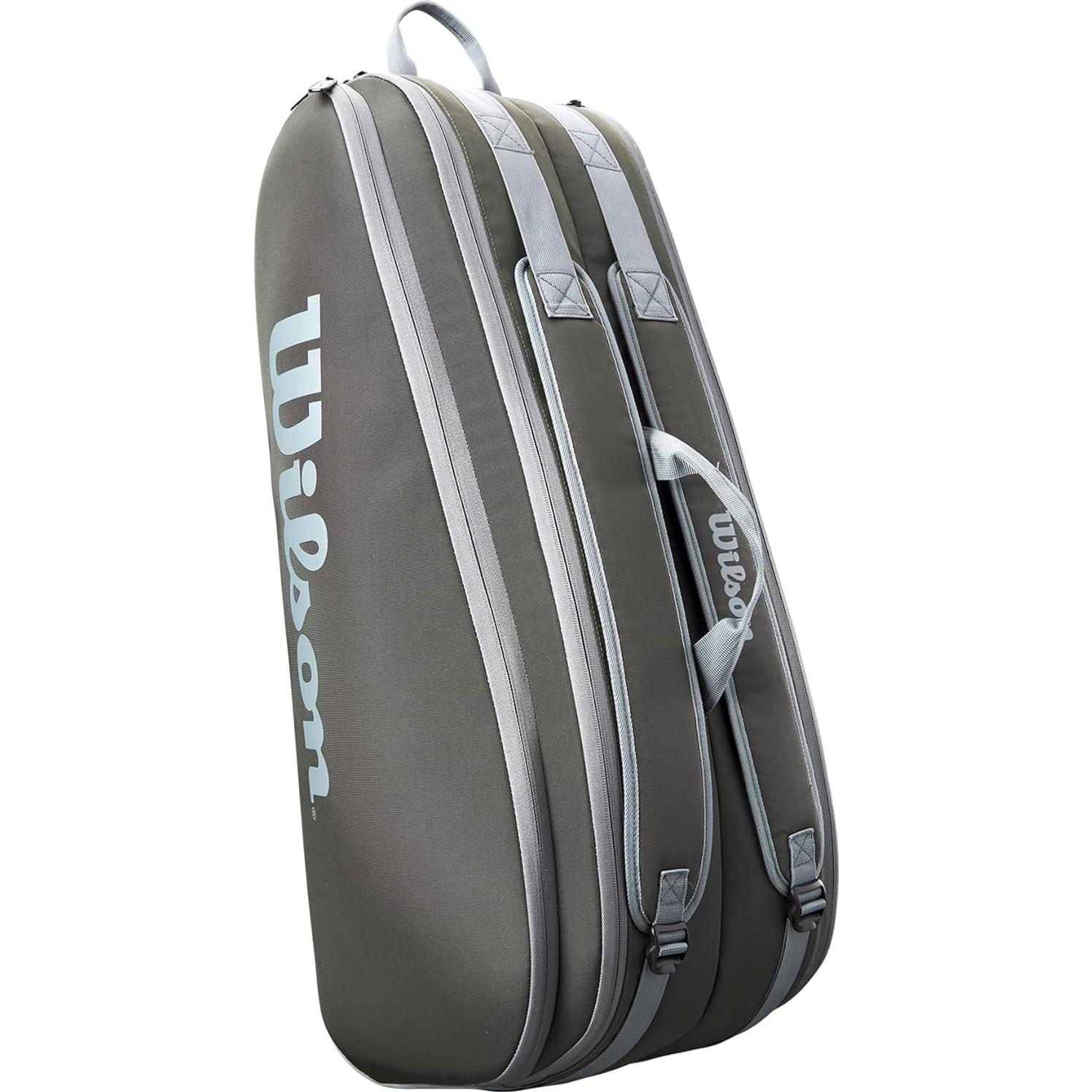 Bolsa de Raquetas de Tenis WILSON Tour 6 Pack Verde Oscuro