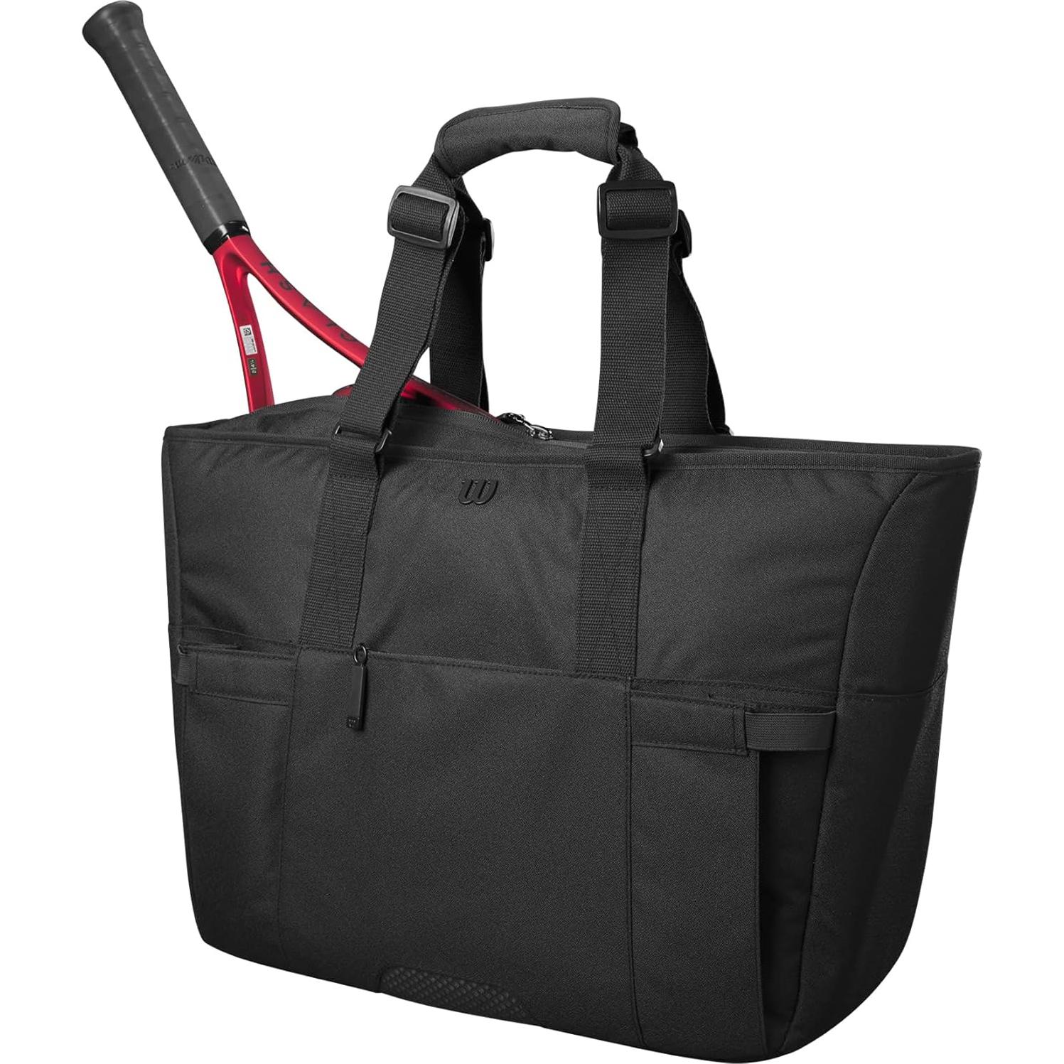Bolsa de Tenis Wilson Lifestyle Tote 2024 - 2 Raquetas, Negra
