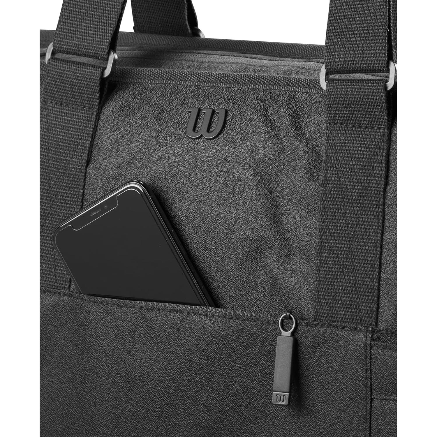 Bolsa de Tenis Wilson Lifestyle Tote 2024 - 2 Raquetas, Negra