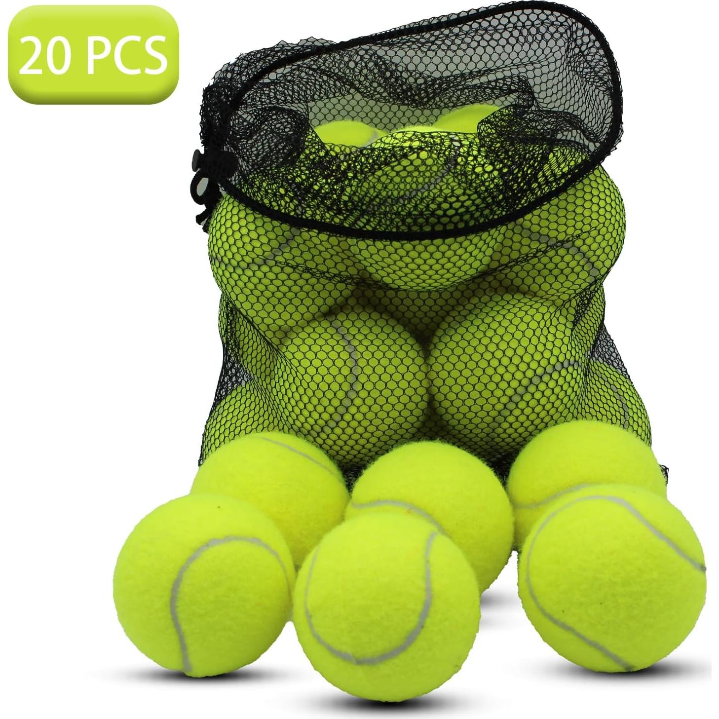 Pelotas de Tenis SHYUJAJIE 20 Unidades Alta Elasticidad