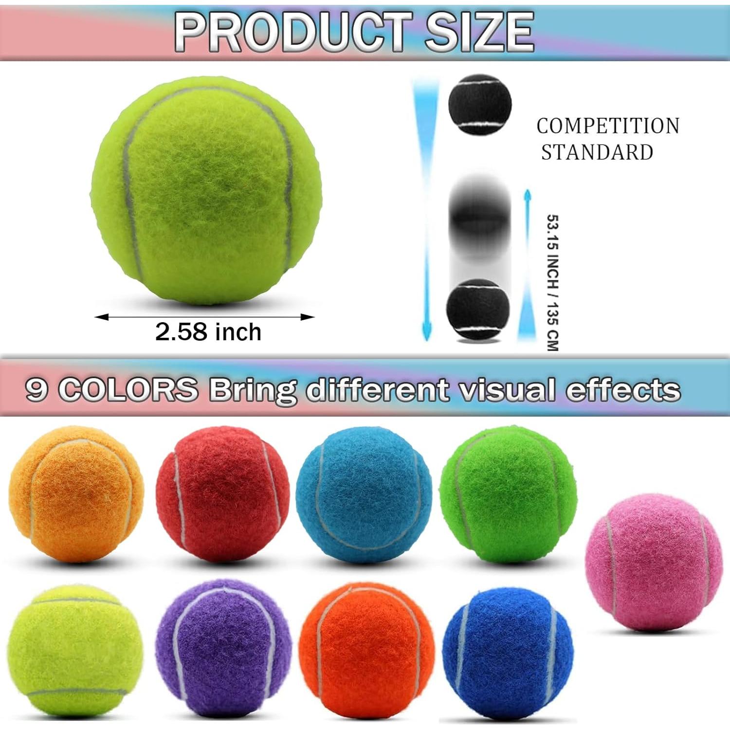 Pelotas de Tenis SHYUJAJIE 20 Unidades Alta Elasticidad