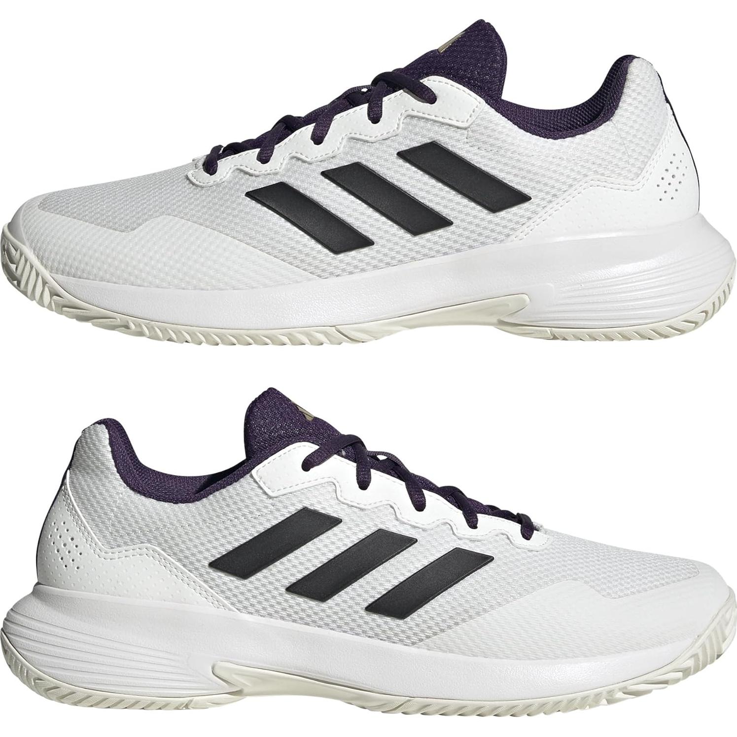Zapatillas de Tenis Adidas Gamecourt 2.0 para Hombres - Blanco/Negro
