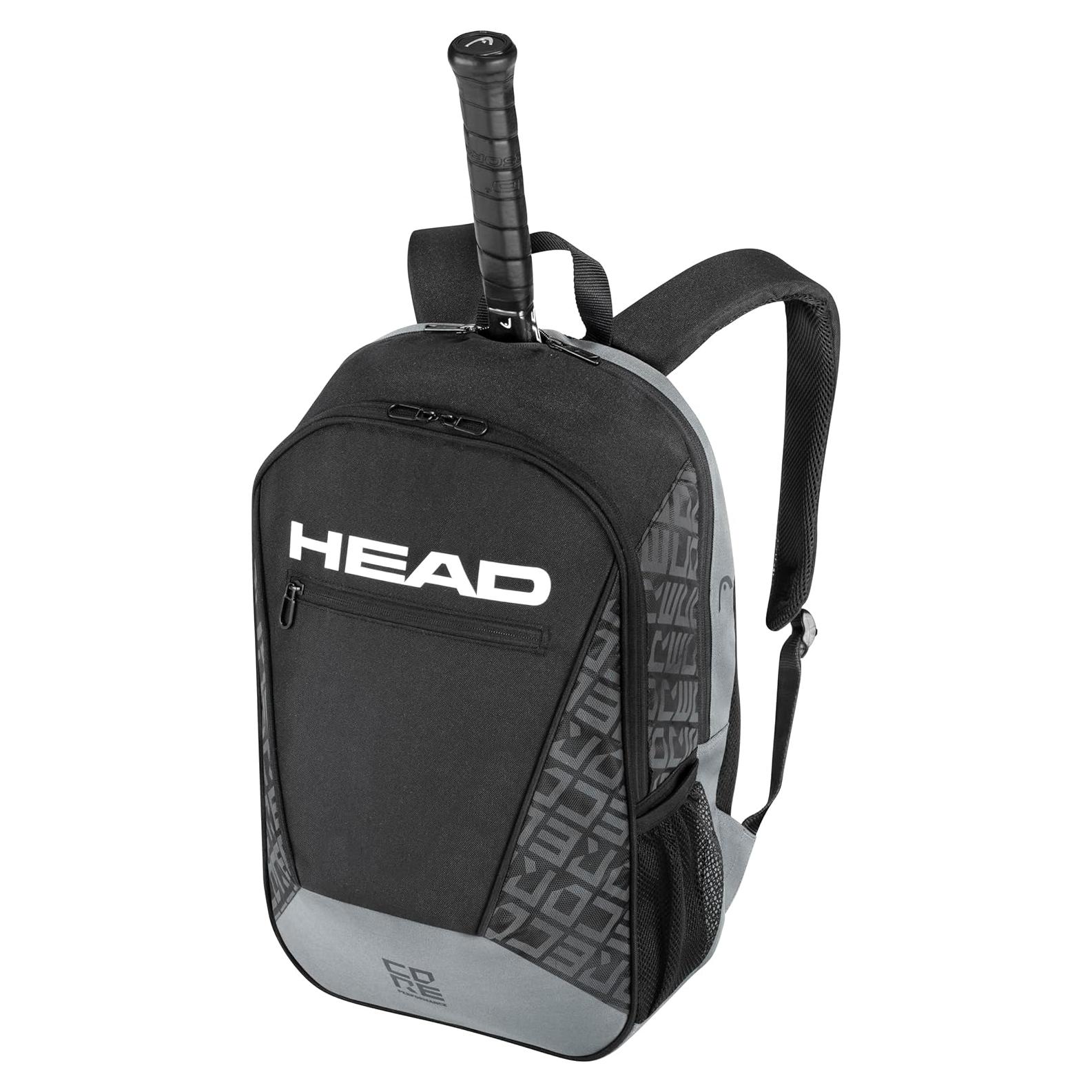 Mochila de Tenis HEAD Core - Hasta 2 Raquetas - Negro