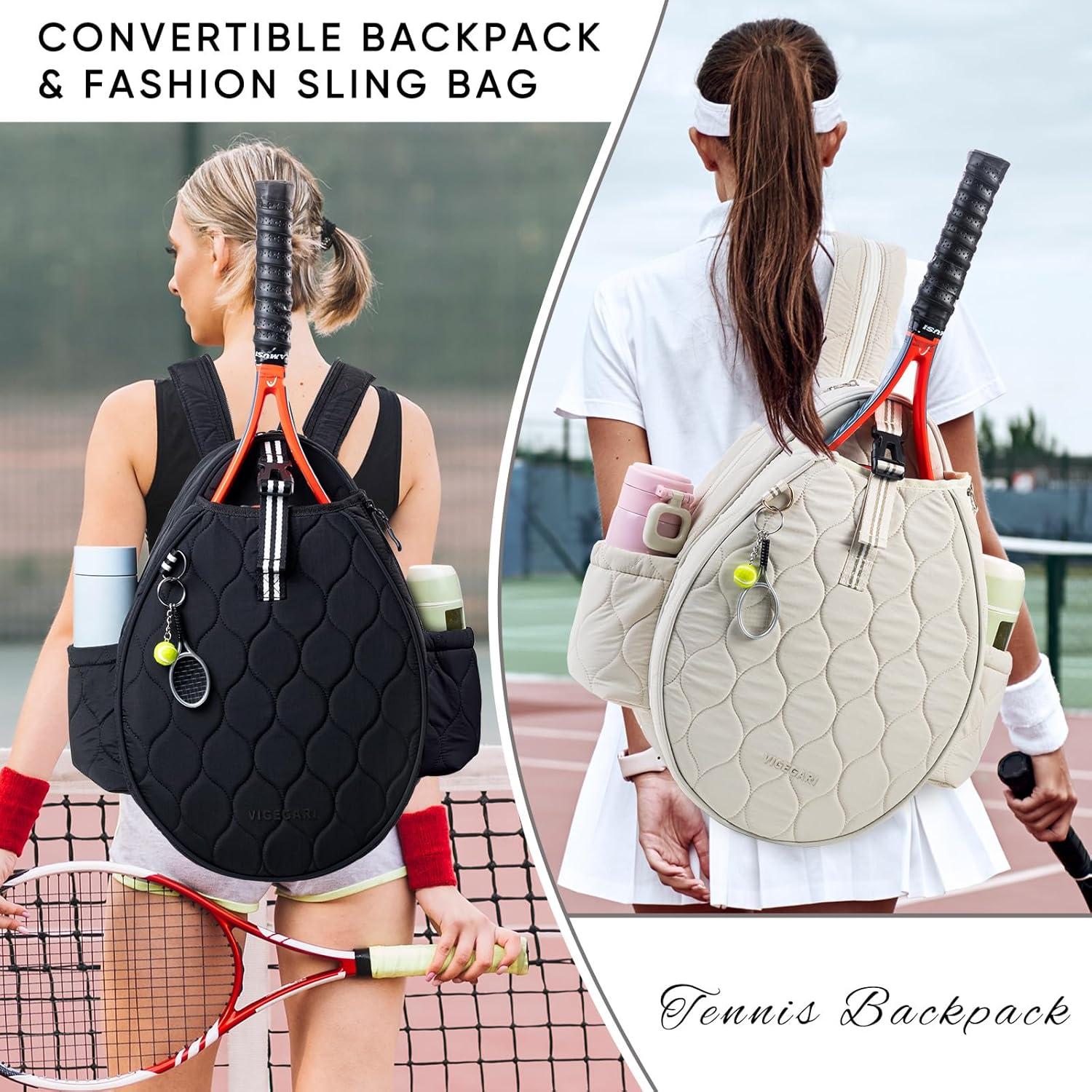 Bolsa de Tenis Acolchada VIGEGARI para Mujeres - 2 Raquetas