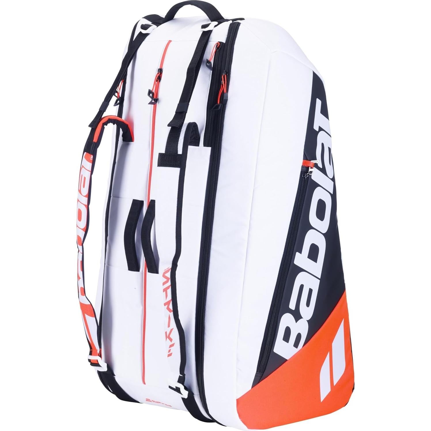 Bolsa de Tenis Babolat Pure Strike x12 Blanco/Rojo 80x45x35cm
