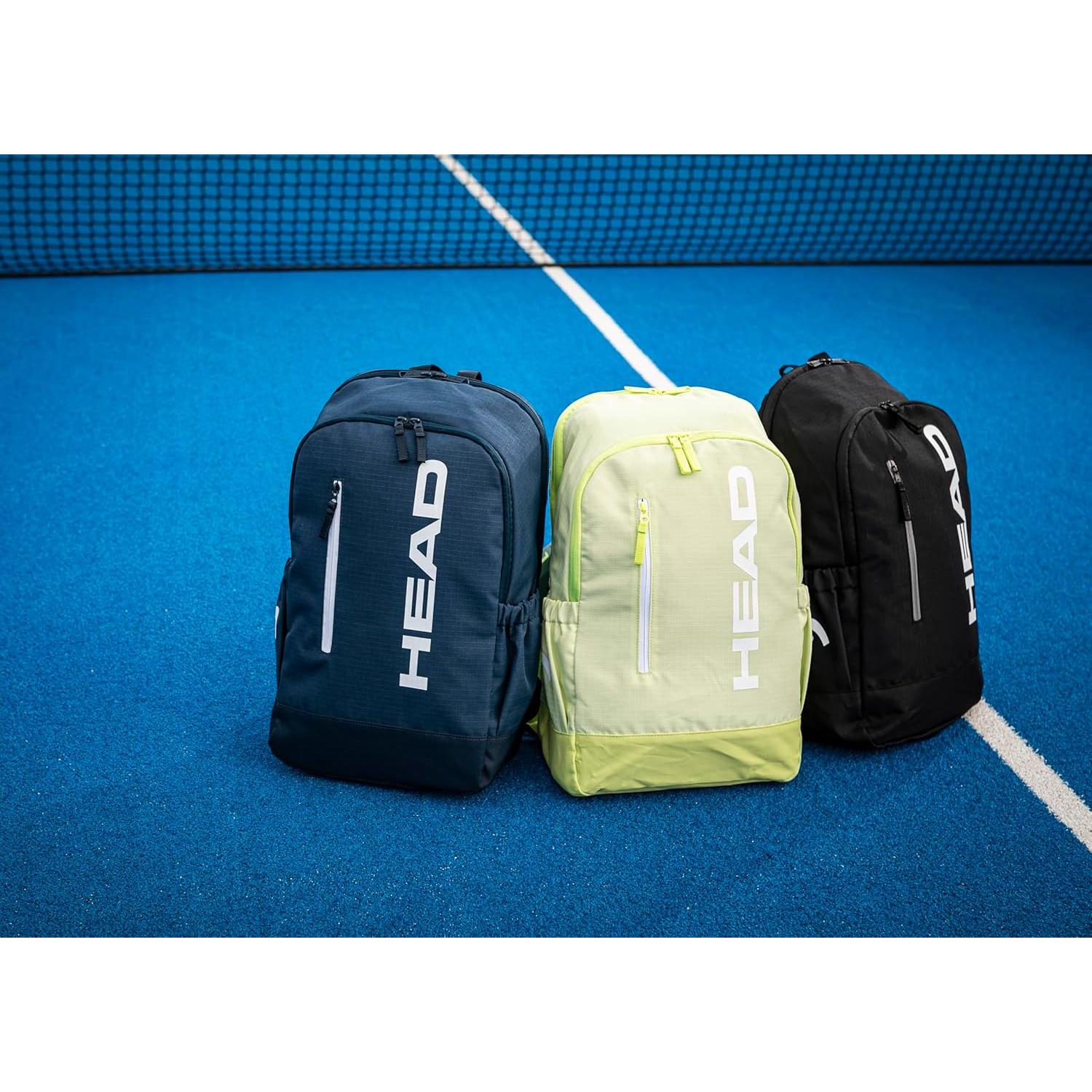 Mochila de Tenis HEAD Base 17L Negra con Compartimento para Raquetas