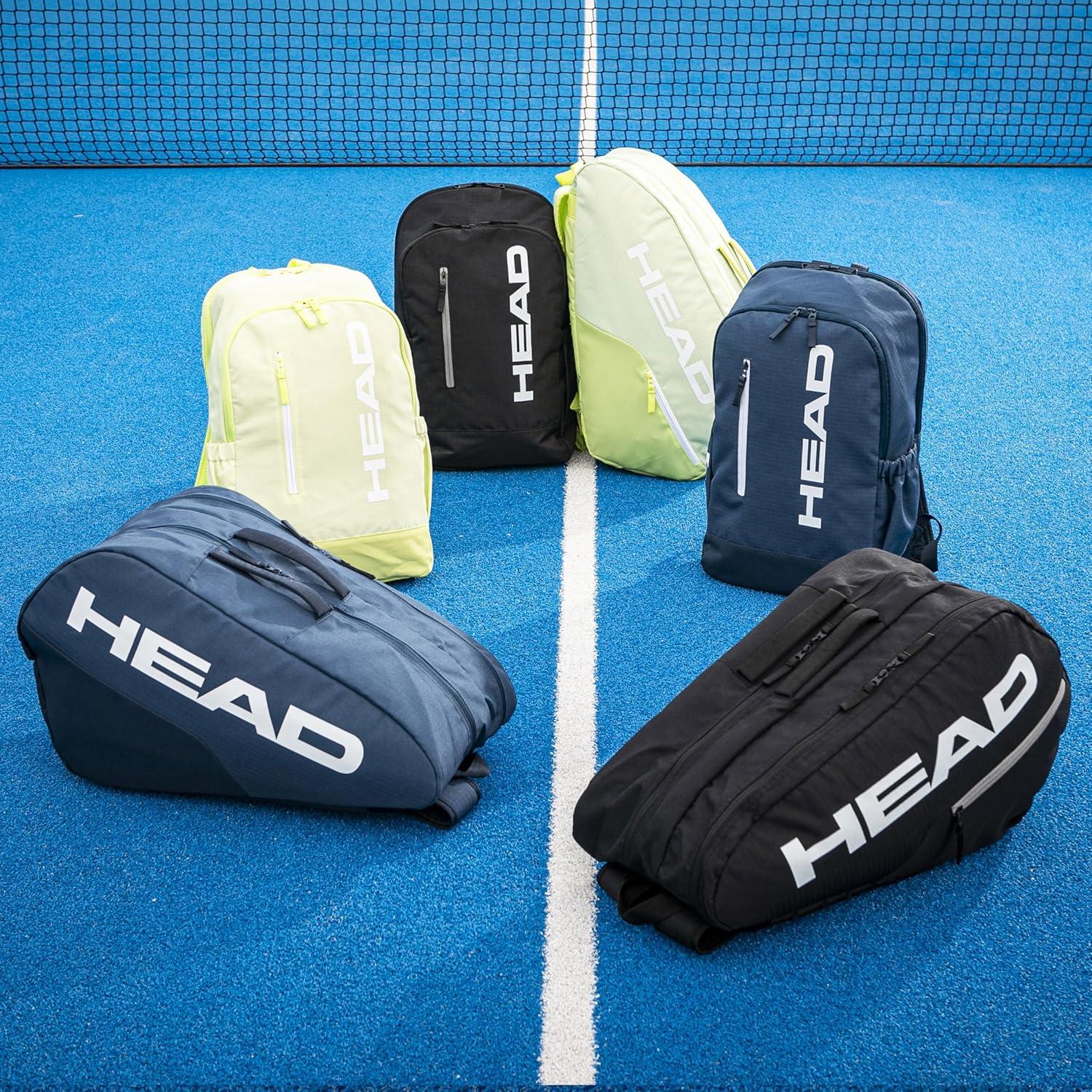 Mochila de Tenis HEAD Base 17L Negra con Compartimento para Raquetas