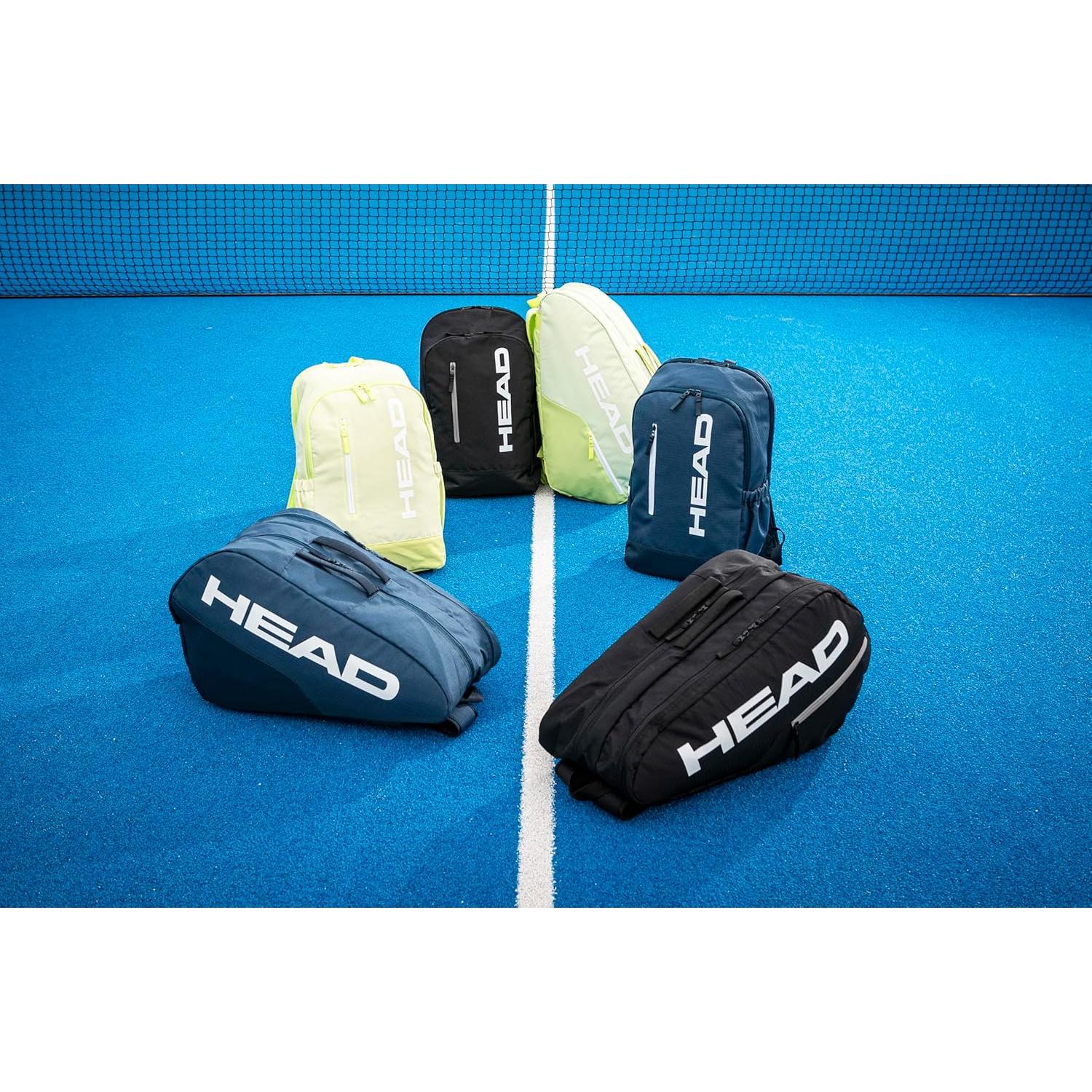 Mochila de Tenis HEAD Base 17L Negra con Compartimento para Raquetas