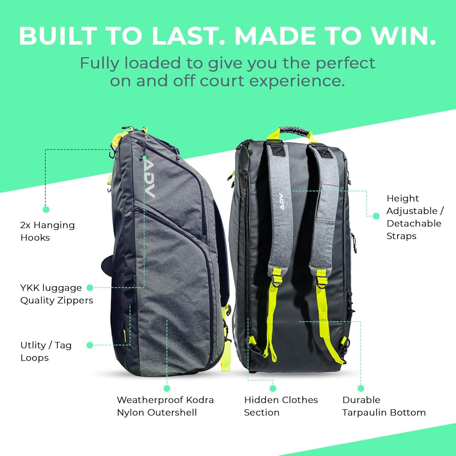 Mochila de Tenis ADV Pro V3 - 62L - Compartimento para Zapatos