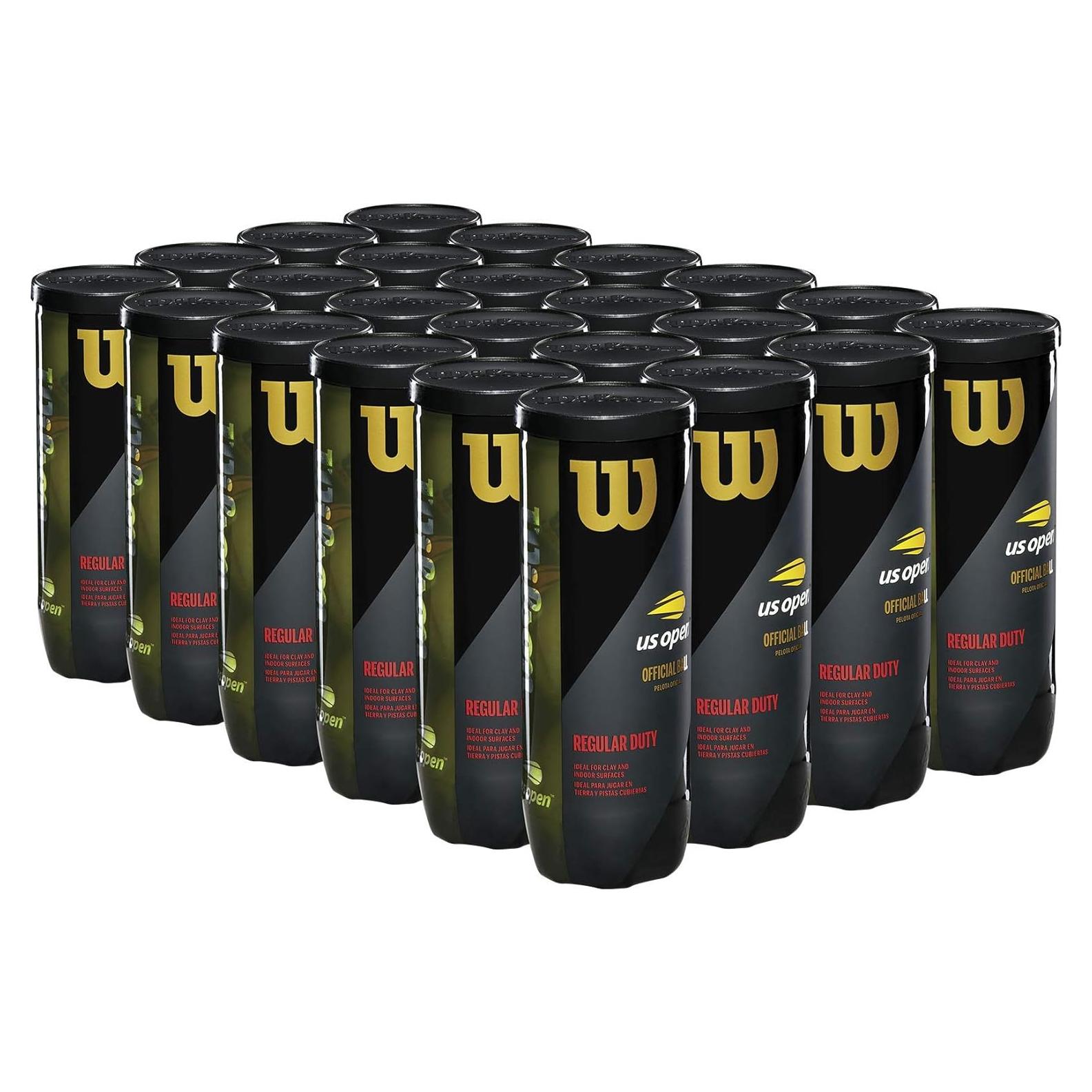 Bolas de Tenis WILSON US Open - Caja de 24 Latas (72 Bolas)