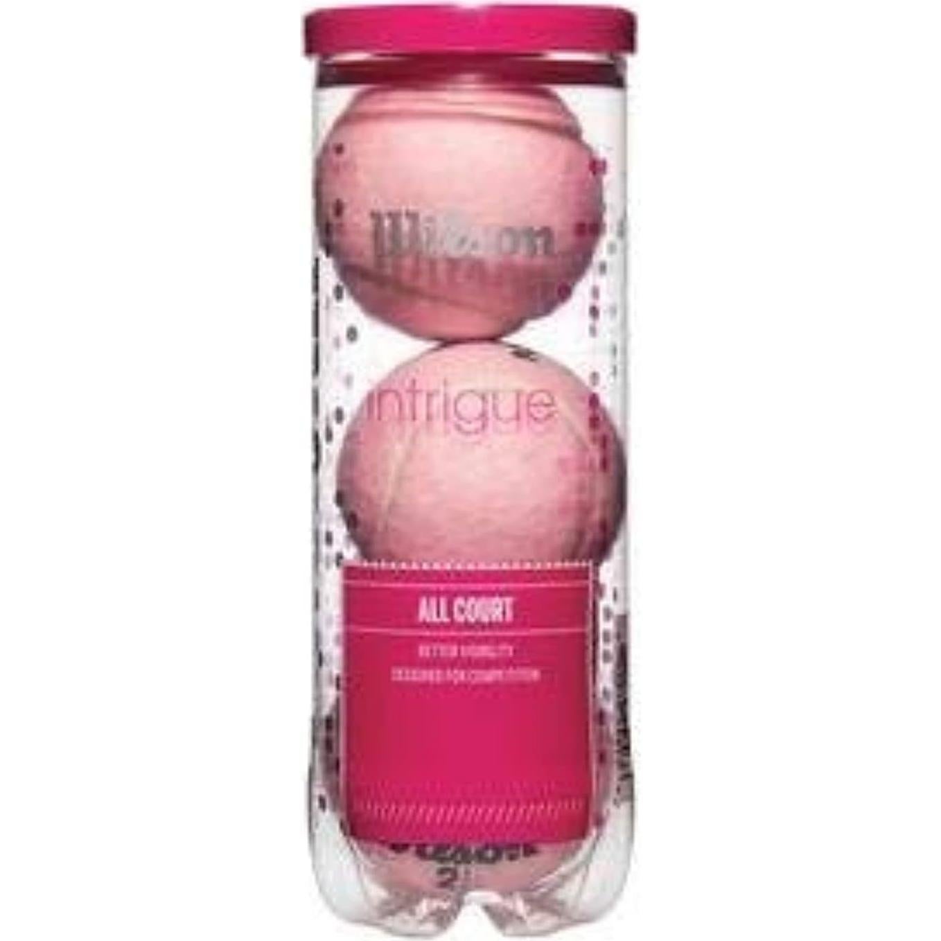 Pelotas de Tenis Wilson Intrigue 3 Unidades Rosa