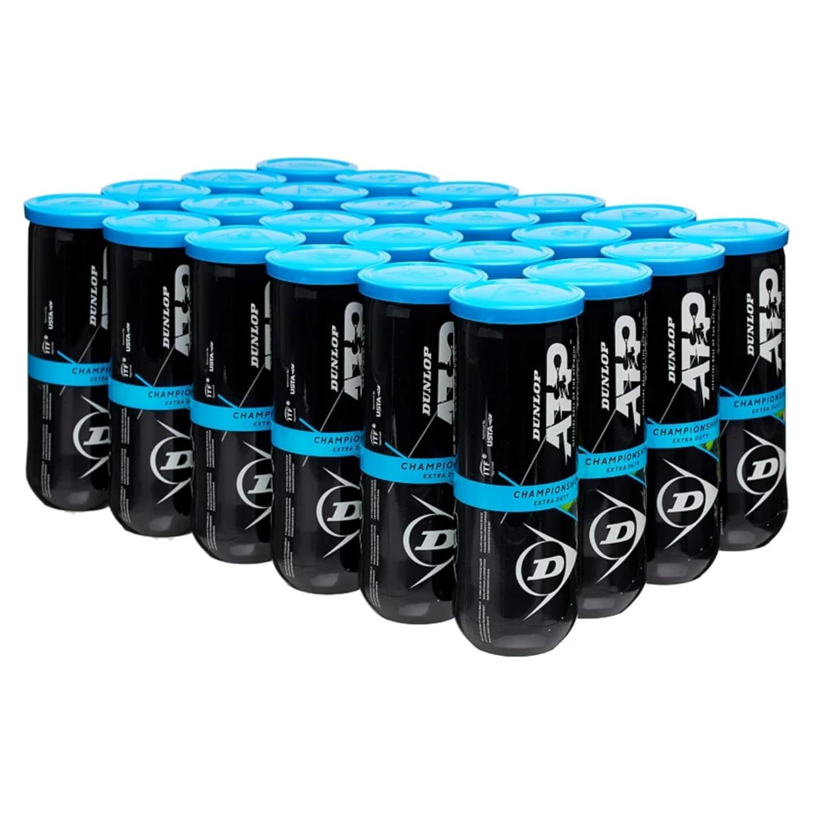 Pelotas de Tenis Dunlop Sports ATP - Caja de 24 Latas