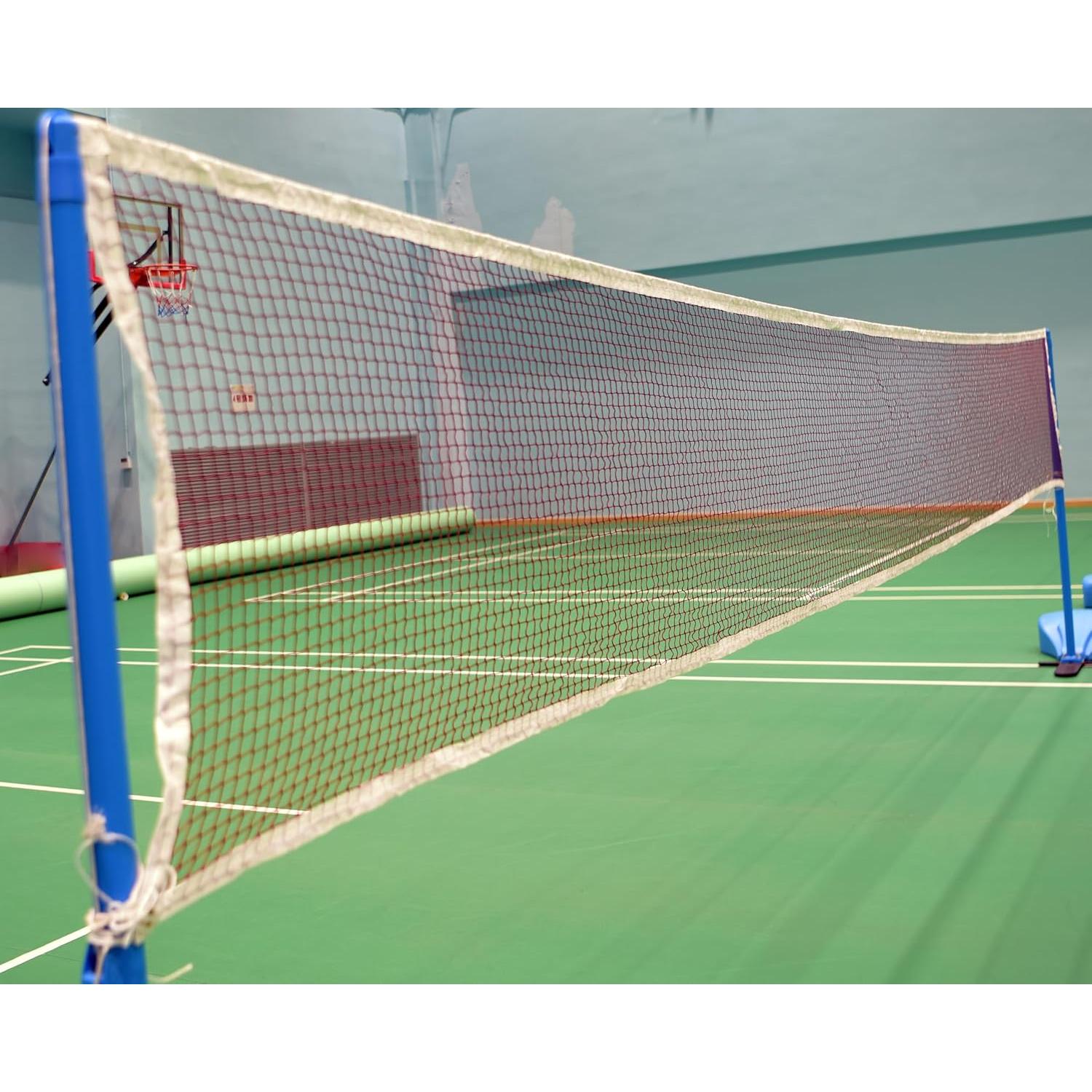 Red de bádminton portátil JSAHAH 6.1m x 0.76m nylon