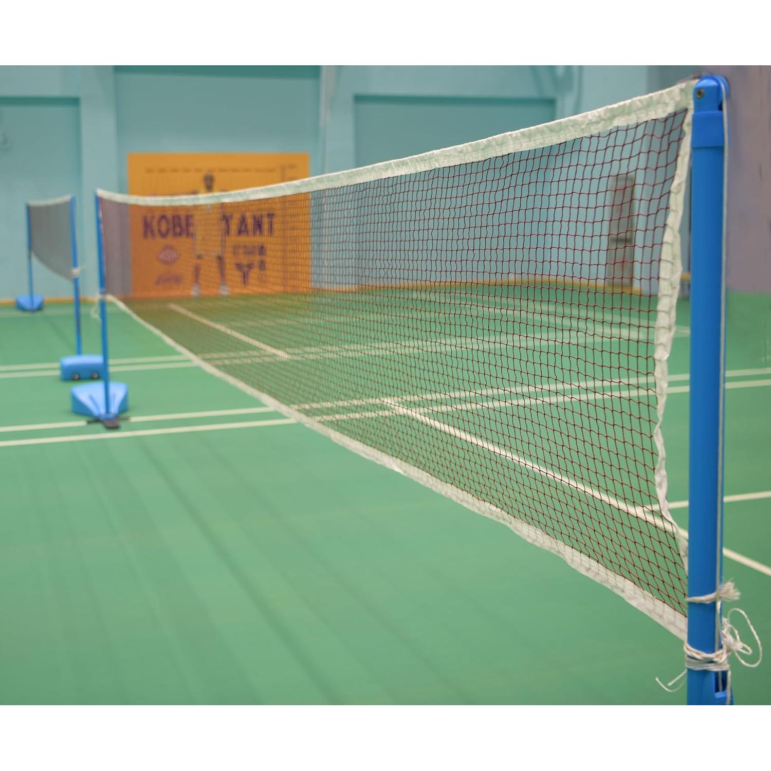 Red de bádminton portátil JSAHAH 6.1m x 0.76m nylon