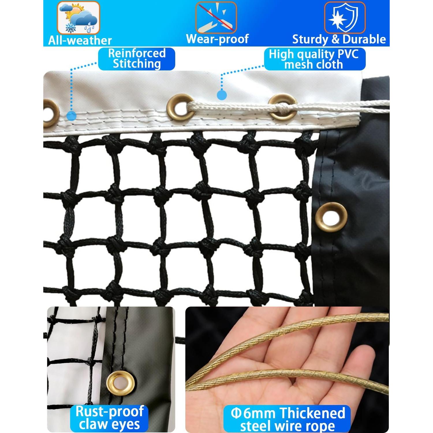 Red de Tenis Soboyo Profesional 12.8 m Alta Resistencia