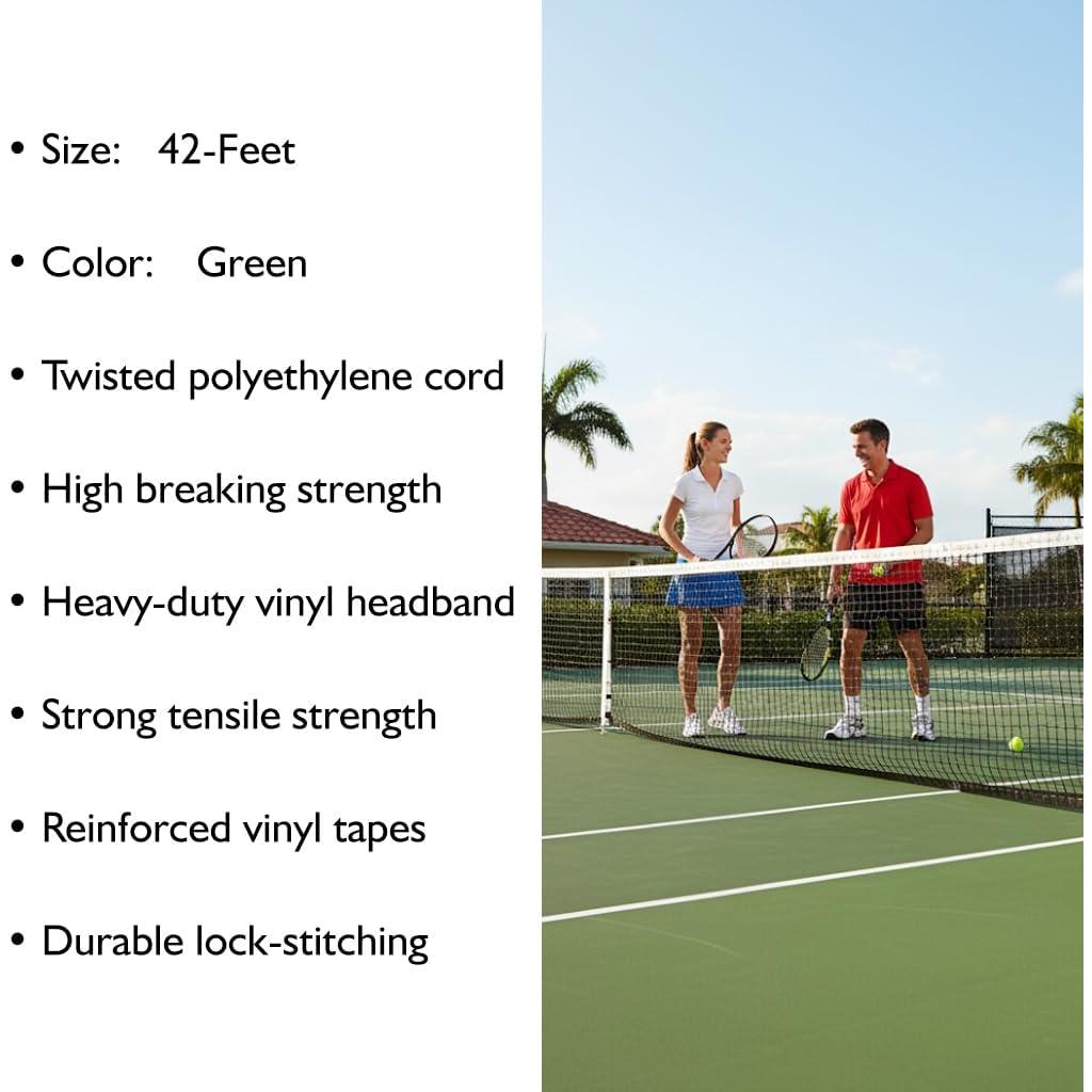 Red de Tenis MacGregor Varsity 300, 12.8m, Verde