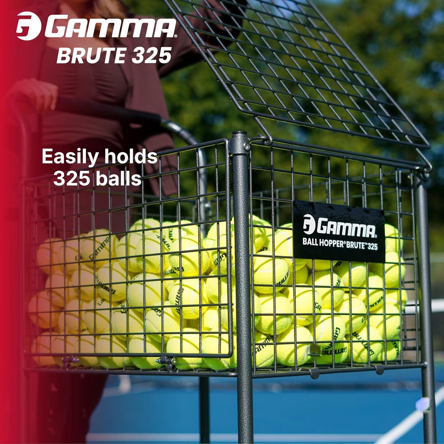 Carro de Pelotas GAMMA Brute 325 para Tenis, 325 Pelotas