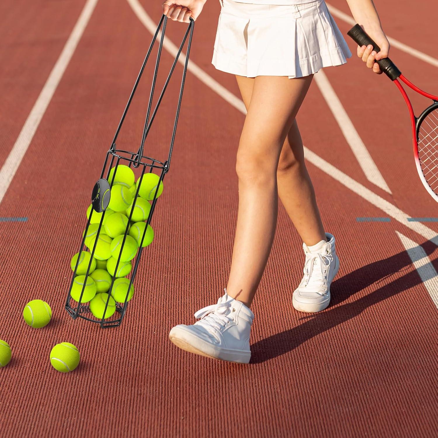 Canasta Recogedora de Pelotas de Tenis HolyMaji 24 Pelotas