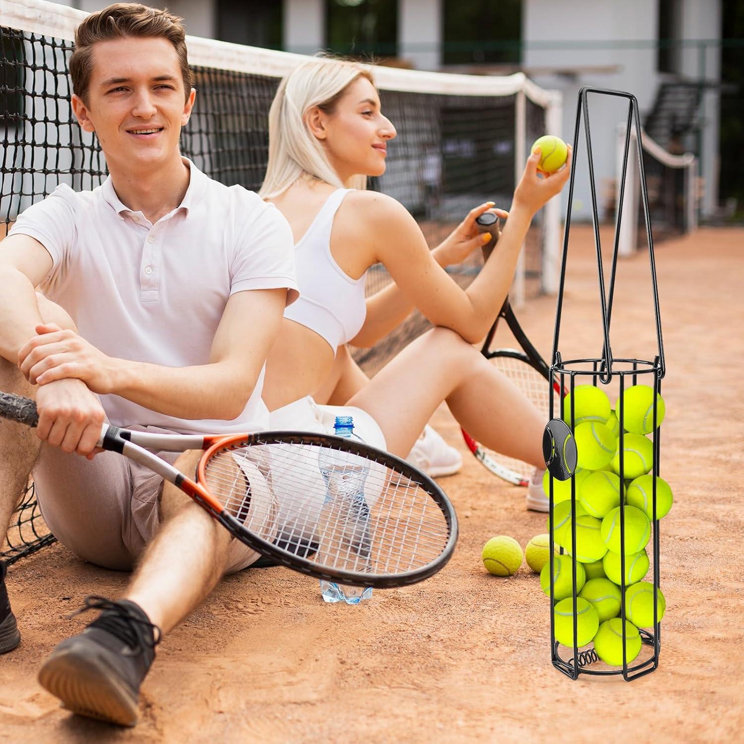 Canasta Recogedora de Pelotas de Tenis HolyMaji 24 Pelotas