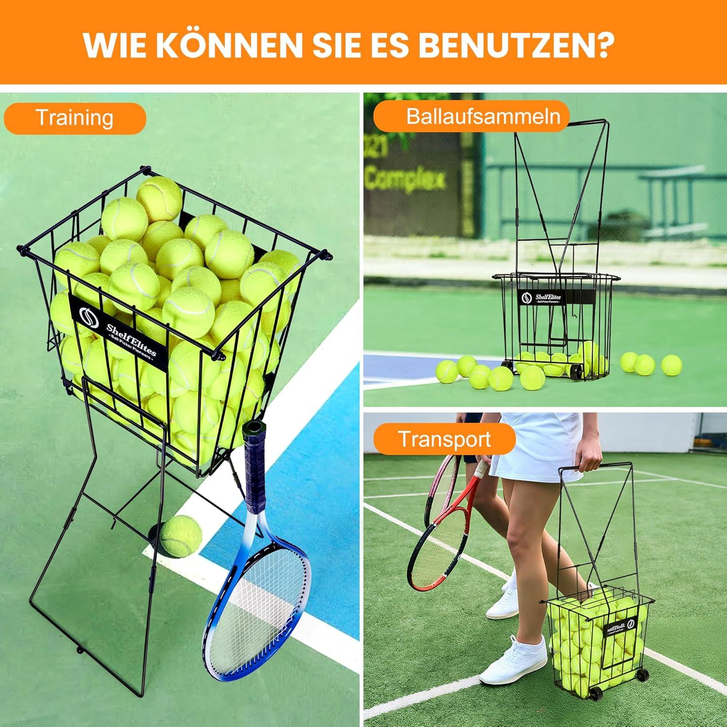 Recogedor de Pelotas de Tenis ShelfElites ZX-DLZ-JQL Plegable