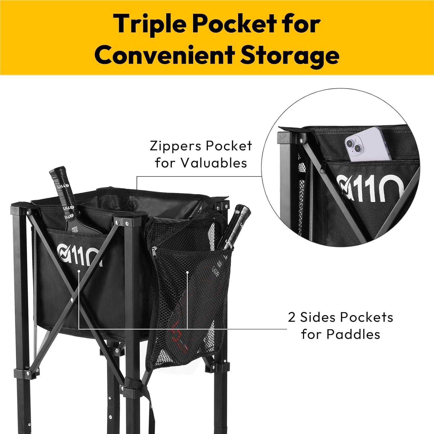 Recogedor de Pelotas A11N Sports - Carro para 120 Pelotas