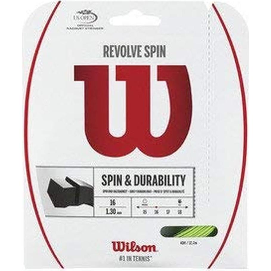 Cuerda de Tenis Wilson Revolve Spin 16 Verde - 40g