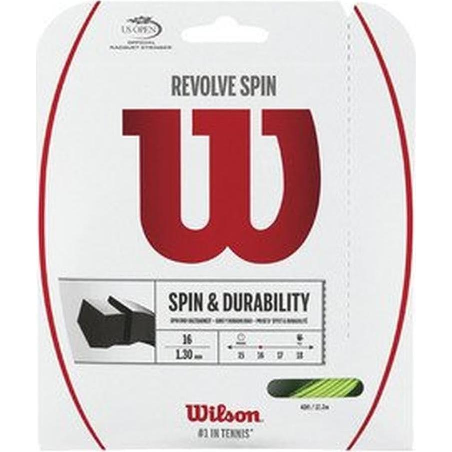 Cuerda de Tenis Wilson Revolve Spin 16 Verde - 40g