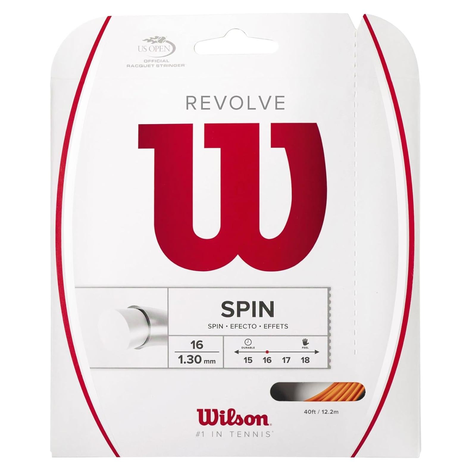 Cuerda de Tenis Wilson Revolve 16 - Set Naranja 0.0045 kg