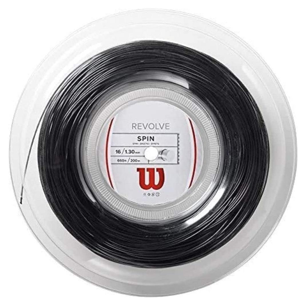 Cuerda de Tenis Wilson Revolve 16 - Set Negro 40g