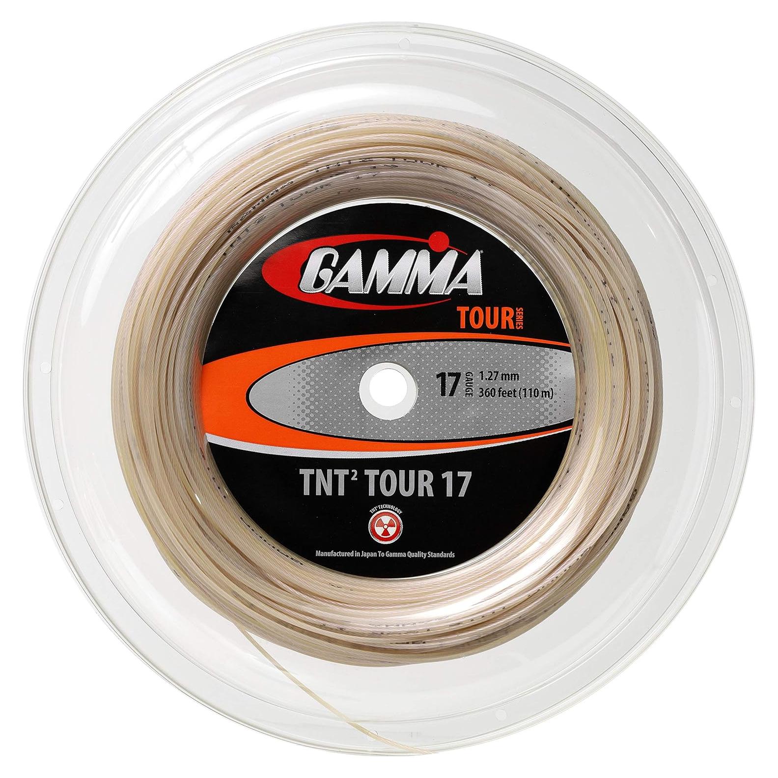 Cuerda de Tenis GAMMA Tnt2 Tour 17G Natural 109.73m