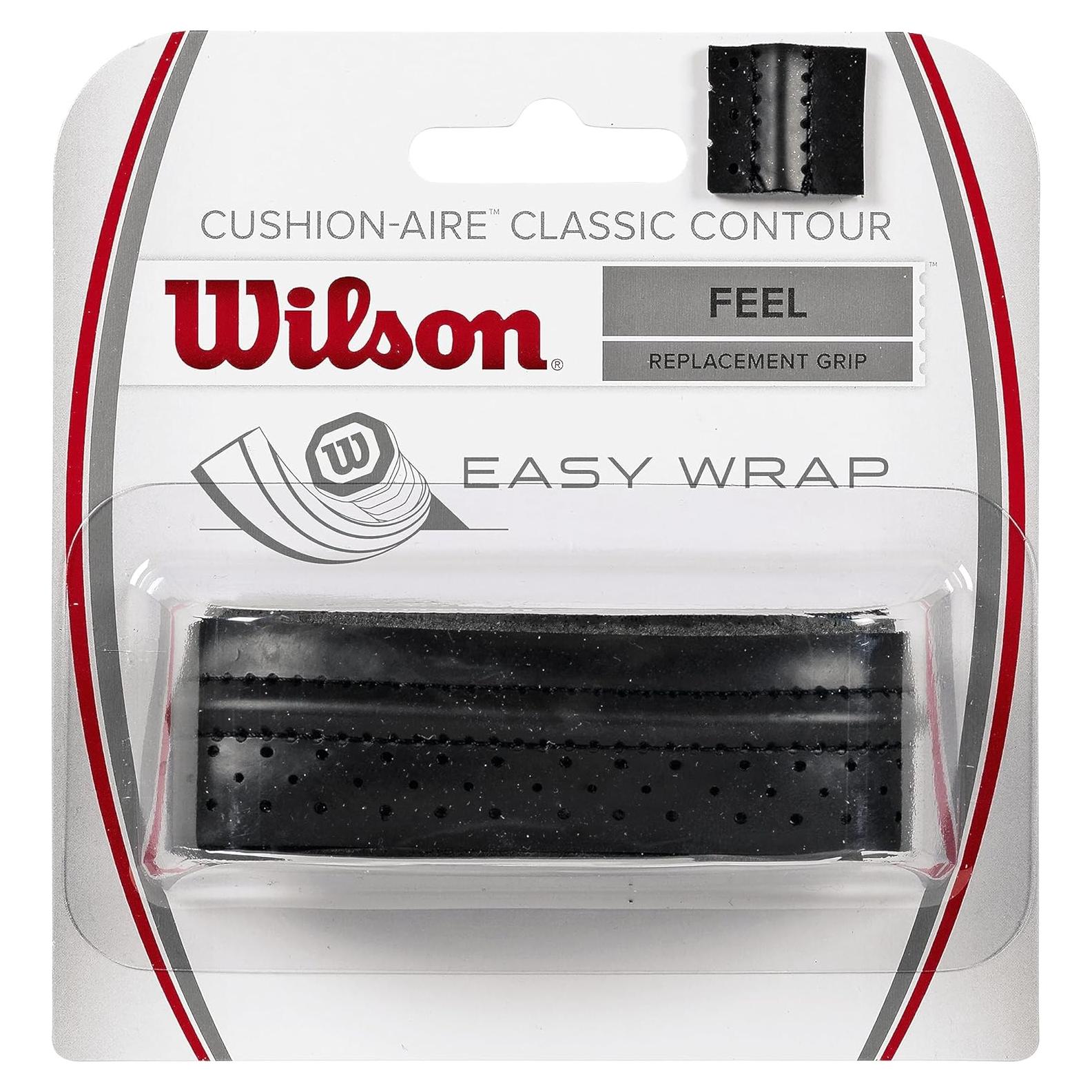 Agarre de Raqueta Wilson Cushion-Aire Clásico Negro