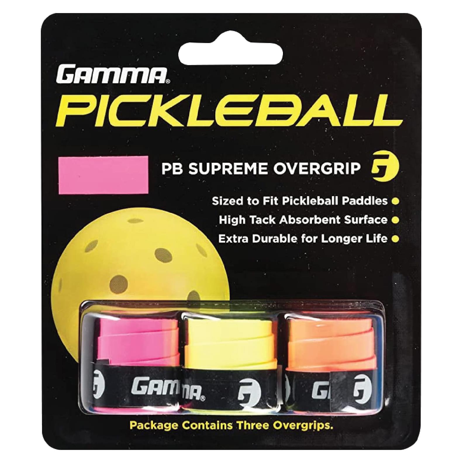 Overgrip GAMMA Pickleball Supremo - Cinta de Agarre Neón