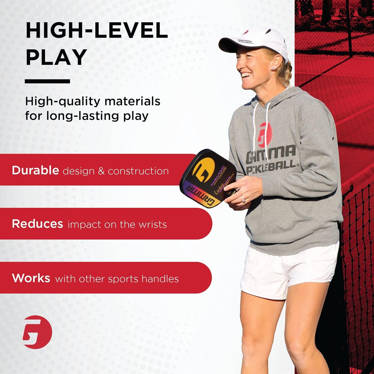 Overgrip GAMMA Pickleball Supremo - Cinta de Agarre Neón