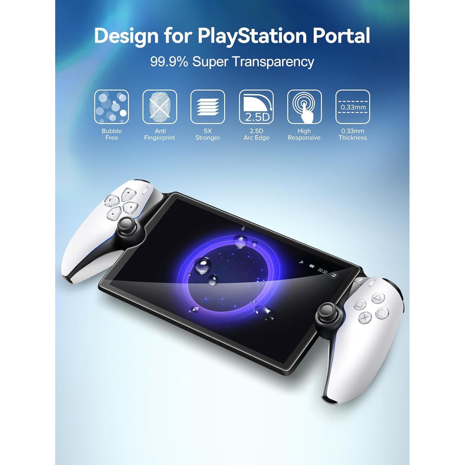 ivoler Protector de Pantalla Vidrio Templado 2 Pzs PS Portal 2023